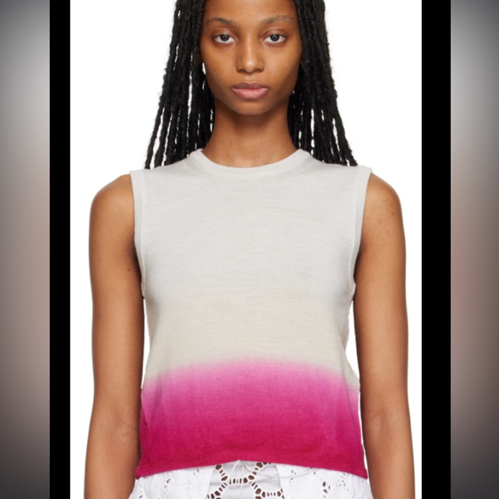 Saks Potts Carlotta Ombré Knit Vest
